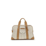Brunello Cucinelli Sacs et bagages en cuir de veau beige Bos Taurus