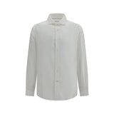 Chemise habillée en coton blanc Brunello Cucinelli