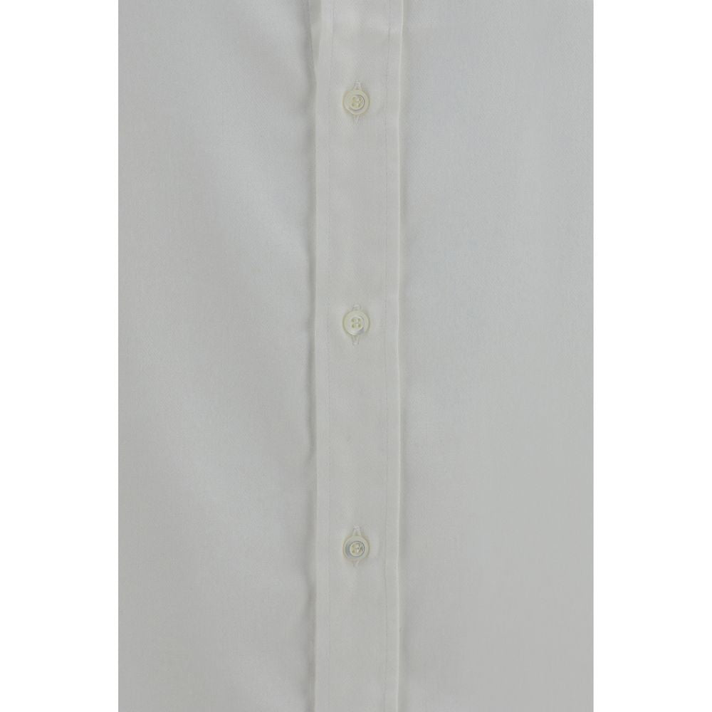 Chemise habillée en coton blanc Brunello Cucinelli