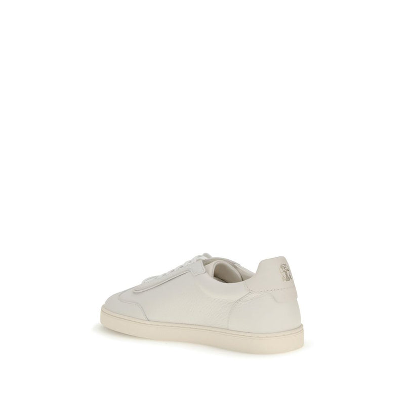 Brunello Cucinelli White Deer Low Top Sneakers