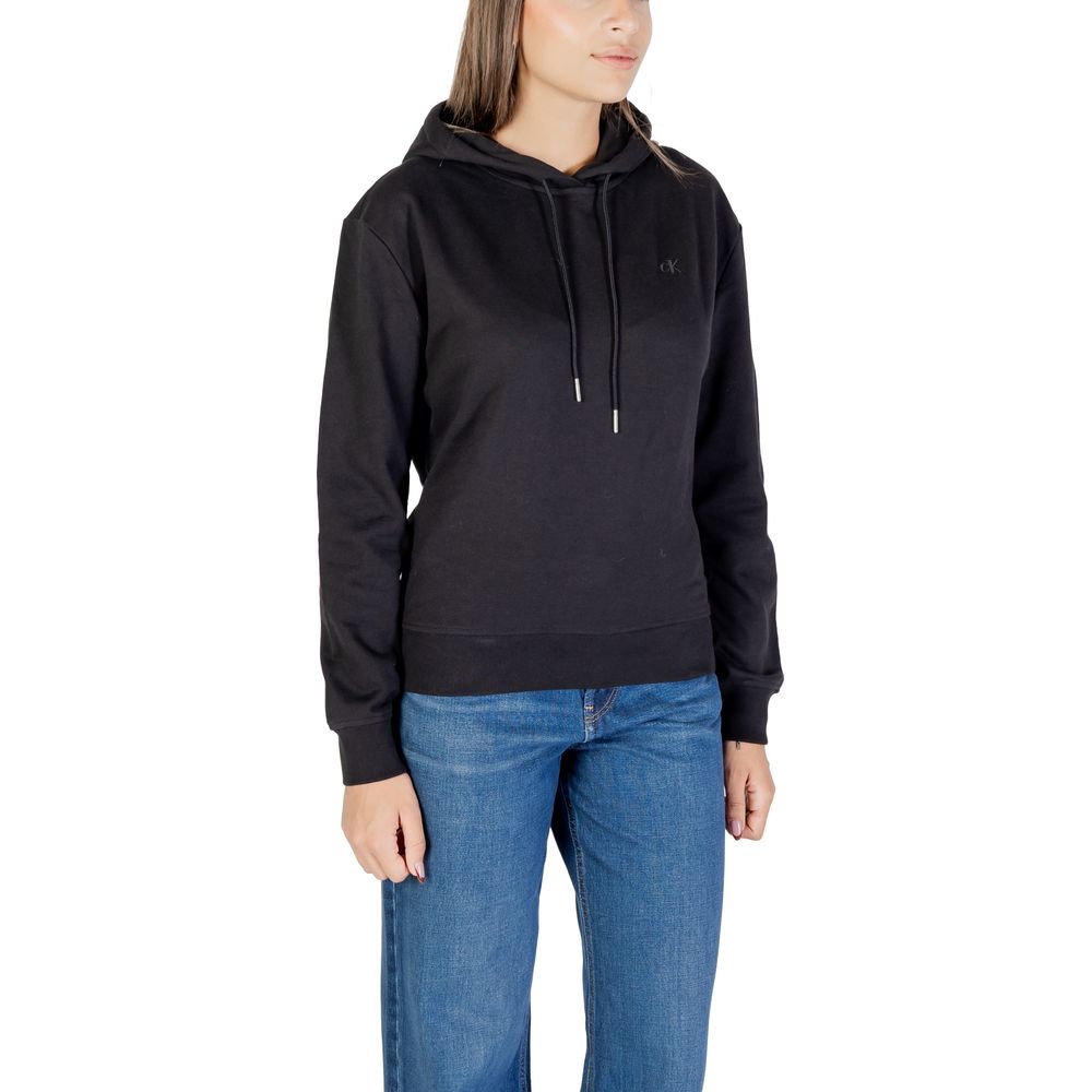 Sweat à capuche Calvin Klein Jeans en coton noir