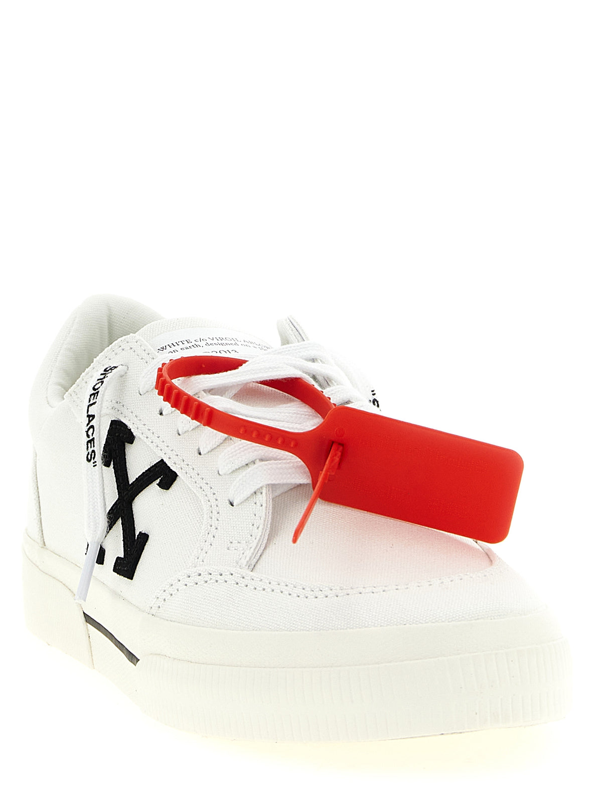Baskets basses bicolores en coton Off-White