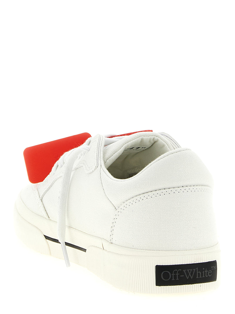 Off-White Bicolor Cotton Low Top Sneakers