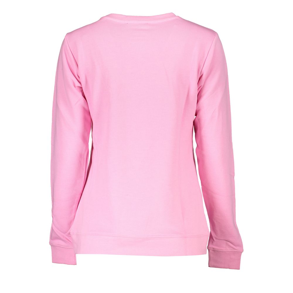 Sweatshirt Cavalli Class en coton rose pour femme
