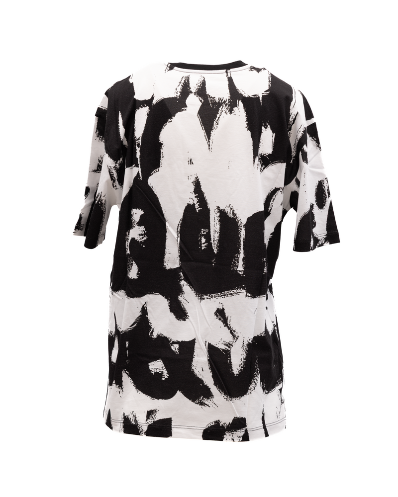 Alexander McQueen Black and White Cotton T-shirt