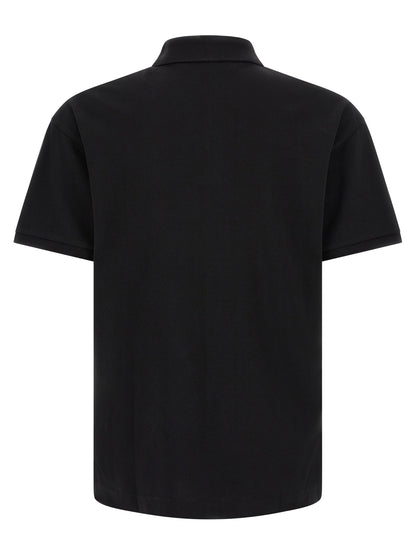 Palm Angels Black Cotton Polo Shirt