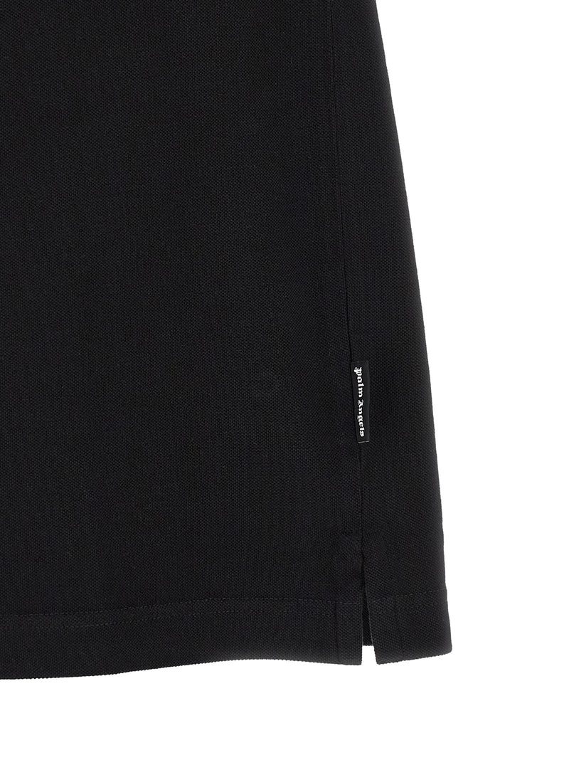 Palm Angels Black Cotton Polo Shirt