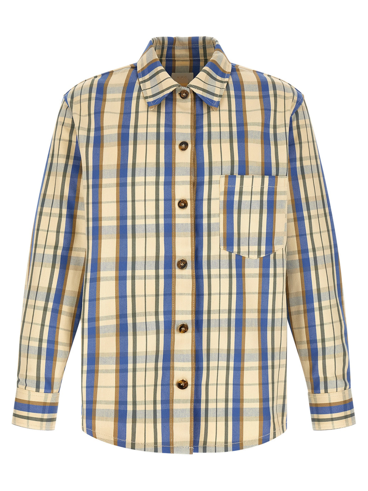 Chemisier A.P.C. en coton bicolore