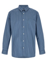 A.P.C. Blue Cotton Blouse