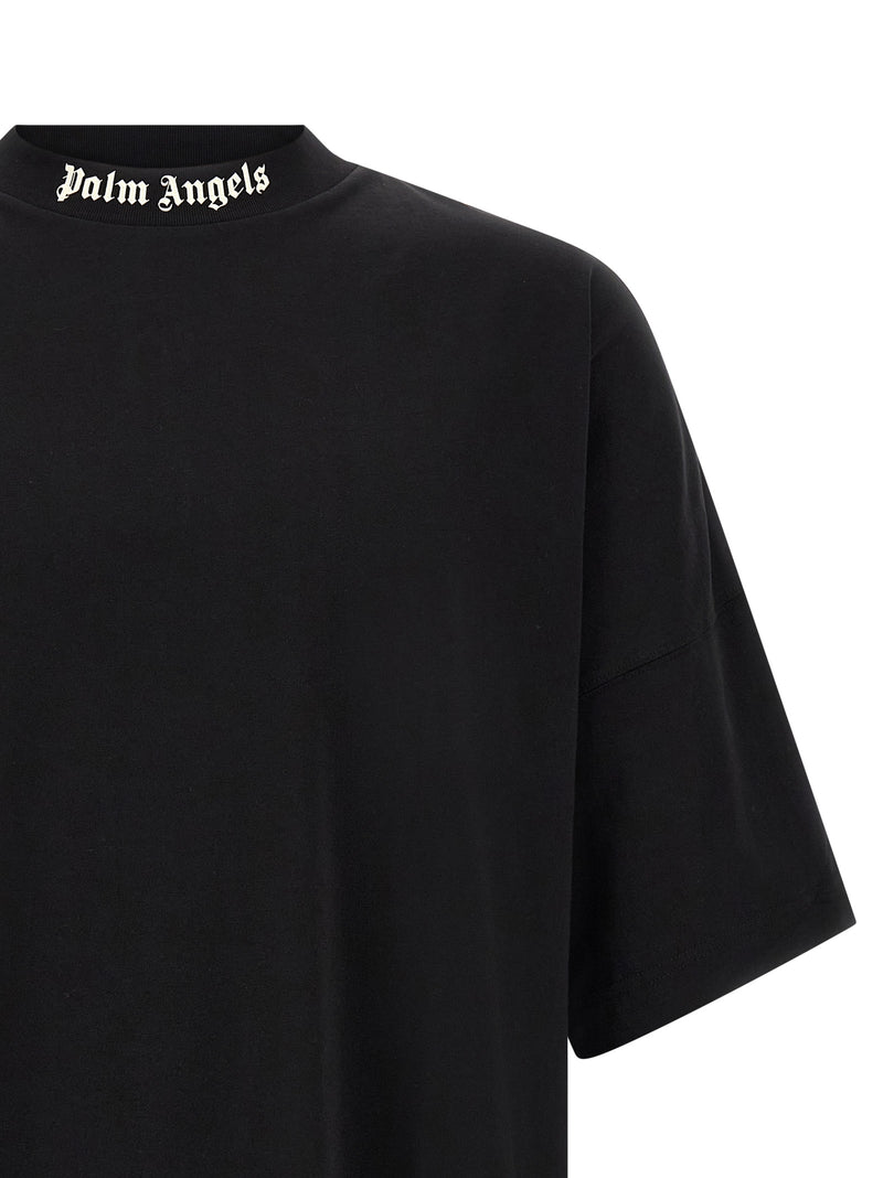 Palm Angels Black Cotton T-Shirt