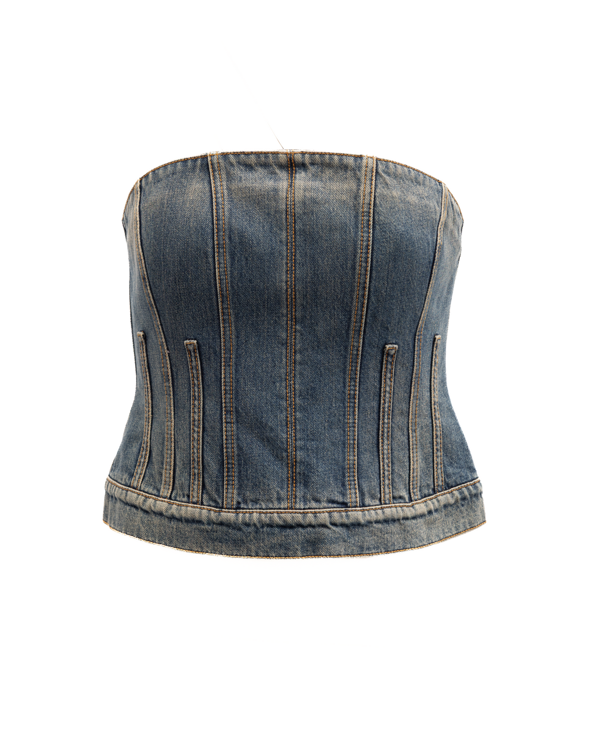 Haut en jean Alexander McQueen en coton bleu