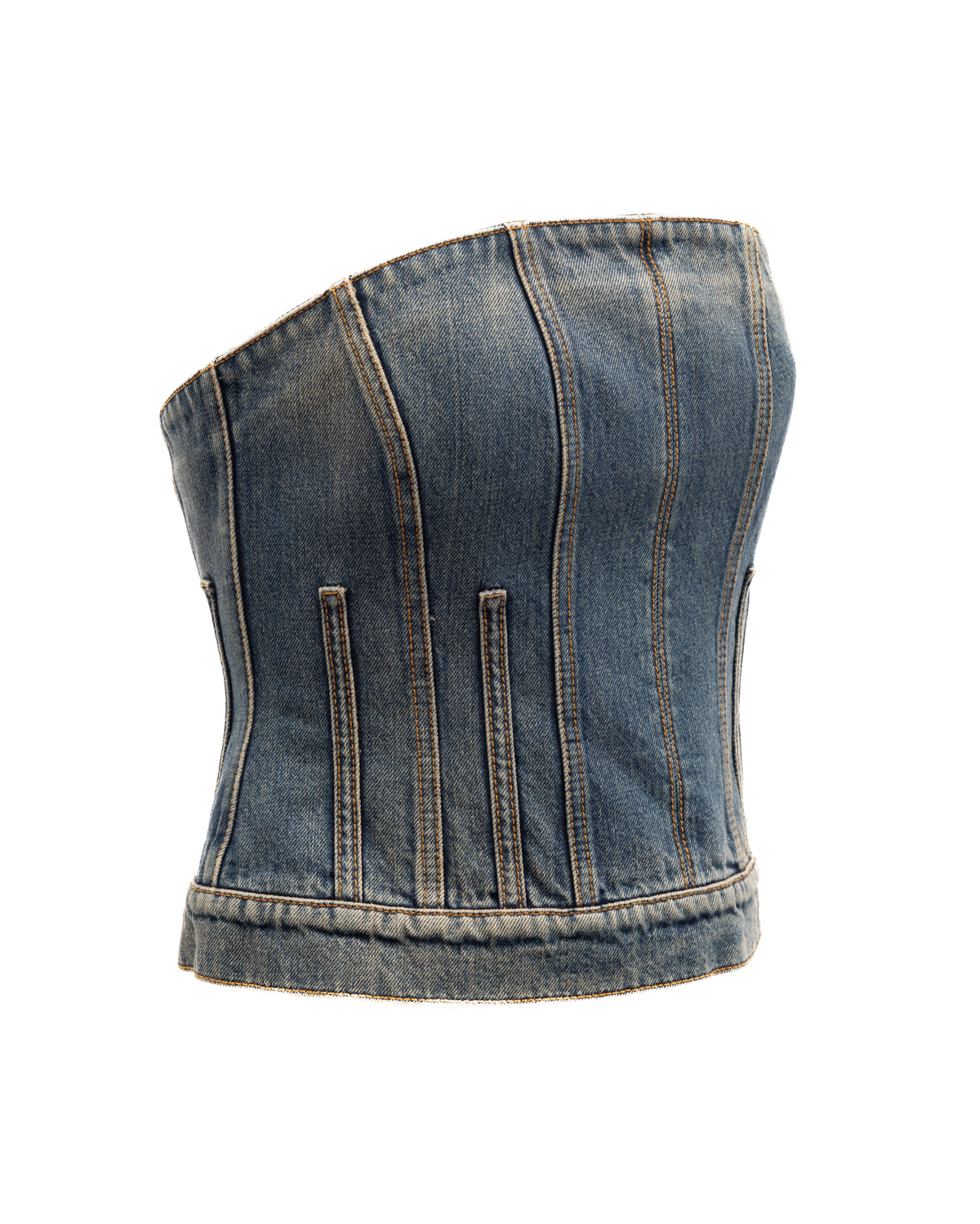 Haut en jean Alexander McQueen en coton bleu