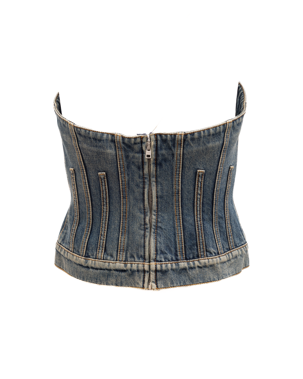Haut en jean Alexander McQueen en coton bleu