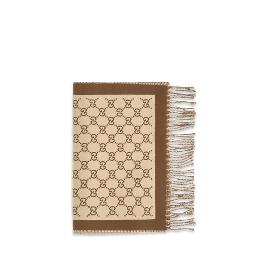 Gucci Beige Wool Oves Aries Scarf