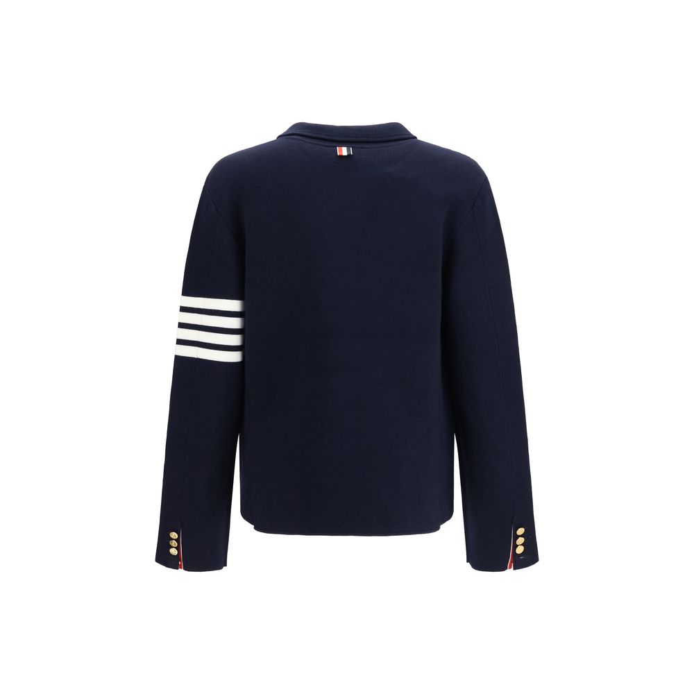 Veste longue Thom Browne Blue Wool Oves Aries