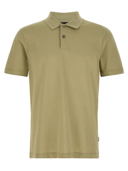Hugo Boss Beige Cotton Polo Shirt