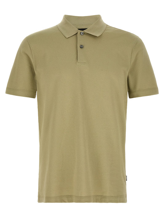 Hugo Boss Beige Cotton Polo Shirt
