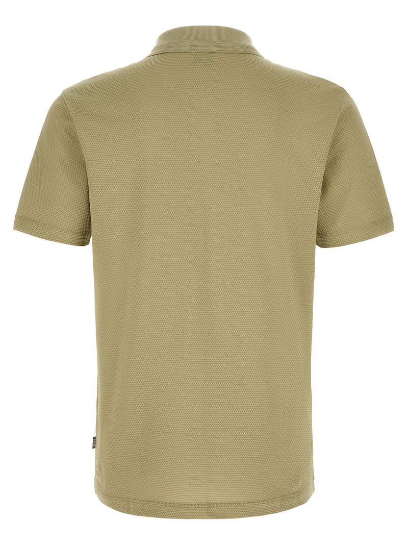 Hugo Boss Beige Cotton Polo Shirt