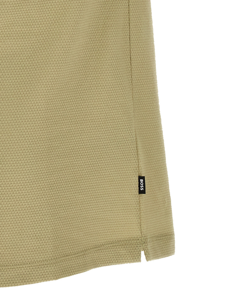 Hugo Boss Beige Cotton Polo Shirt