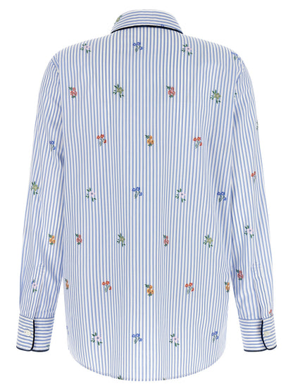 Etro Blue Cotton Blouse