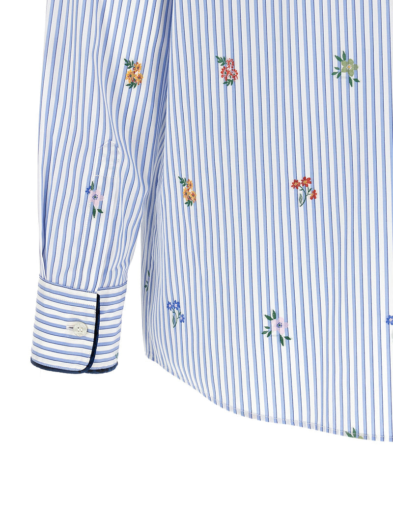 Etro Blue Cotton Blouse