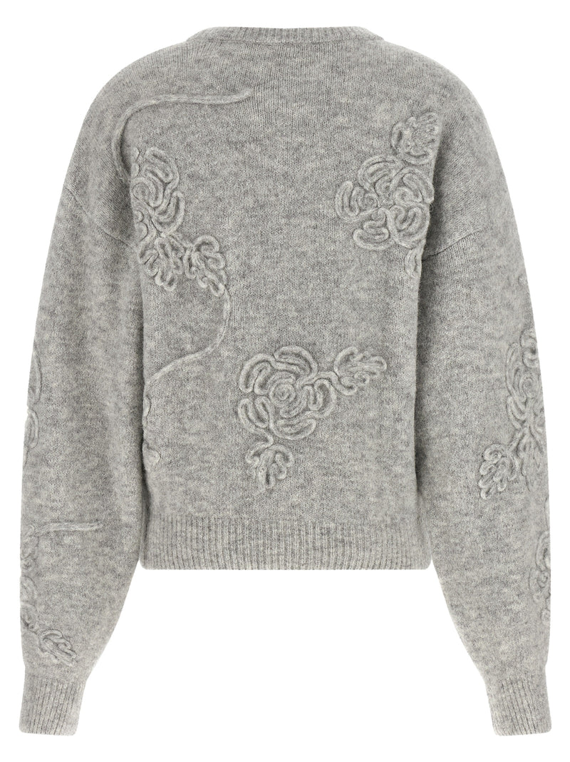 ROTATE BIRGER CHRISTENSEN Gray Wool Cardigan