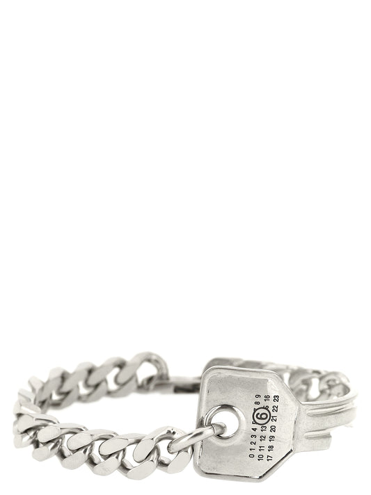 MM6 Maison Margiela Silver Brass Bracelet