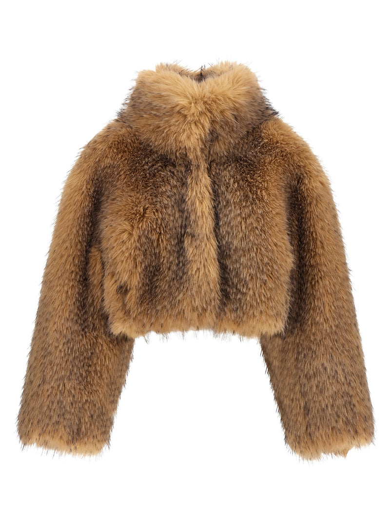 ROTATE BIRGER CHRISTENSEN Beige Polyester Coat
