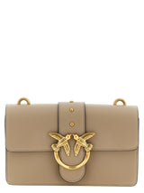 Sac bandoulière en veau gris PINKO