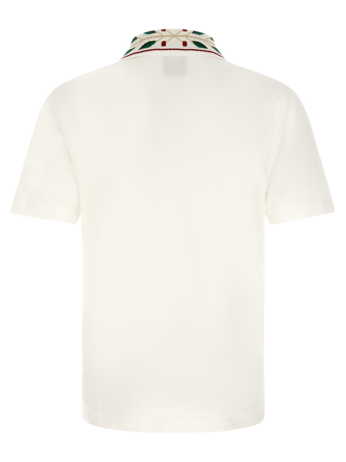 Casablanca White Organic Cotton Polo Shirt