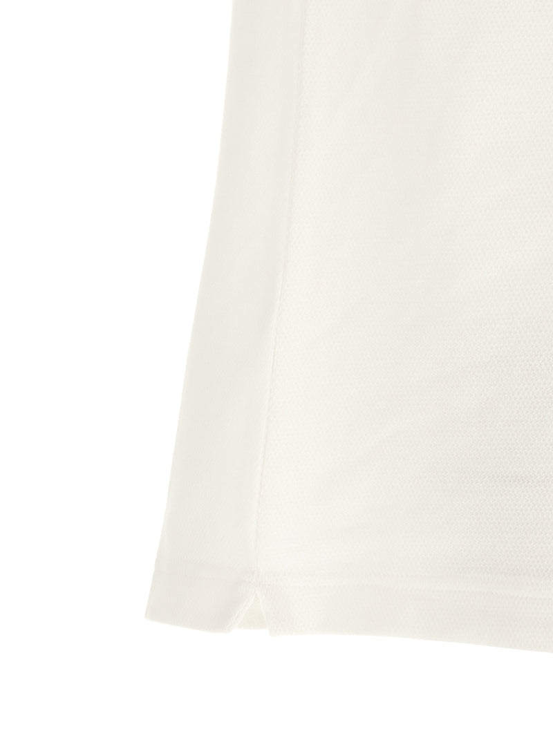 Casablanca White Organic Cotton Polo Shirt