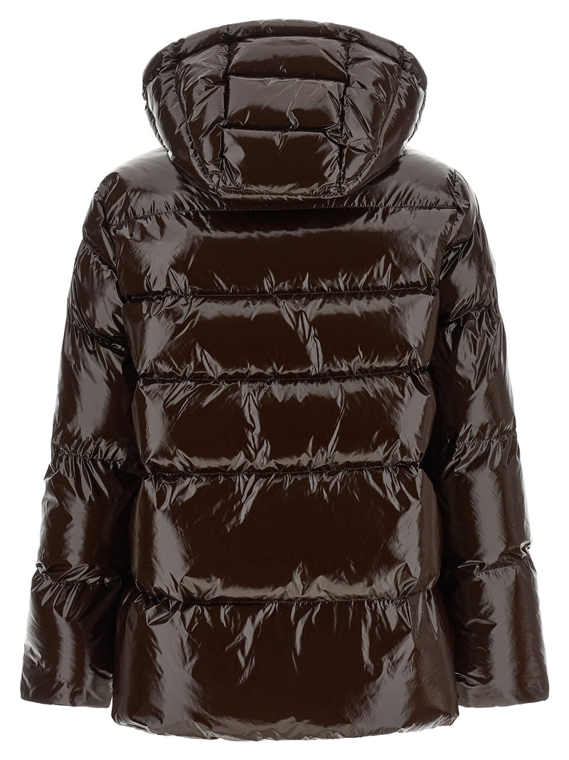 PINKO Brown Polyamide Full-Length Jacket