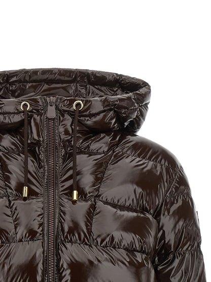 PINKO Brown Polyamide Full-Length Jacket