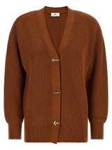 Gilet Elisabetta Franchi en Viscose Marron