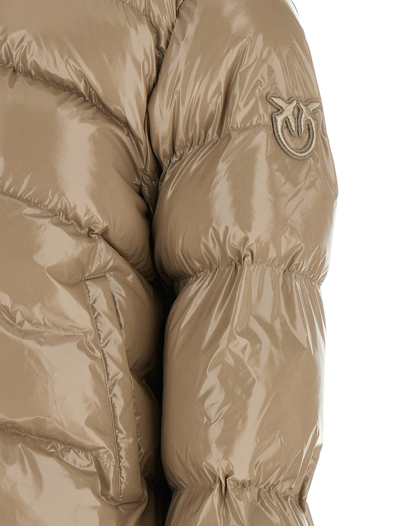 PINKO Beige Polyamide Full-Length Jacket