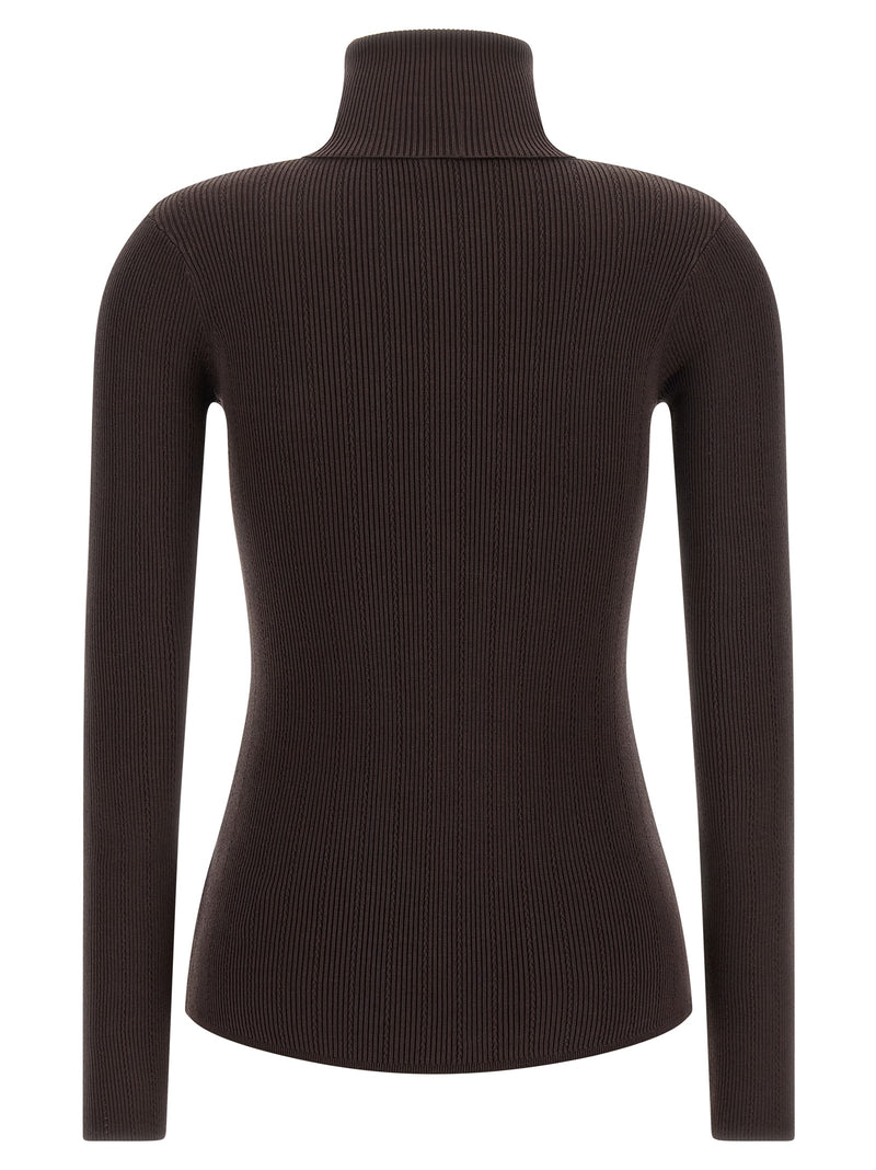 Elisabetta Franchi Brown Lycra Cardigan