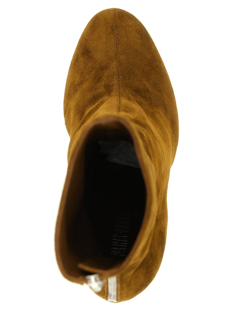 Paris Texas Brown Calfskin Ankle Boots