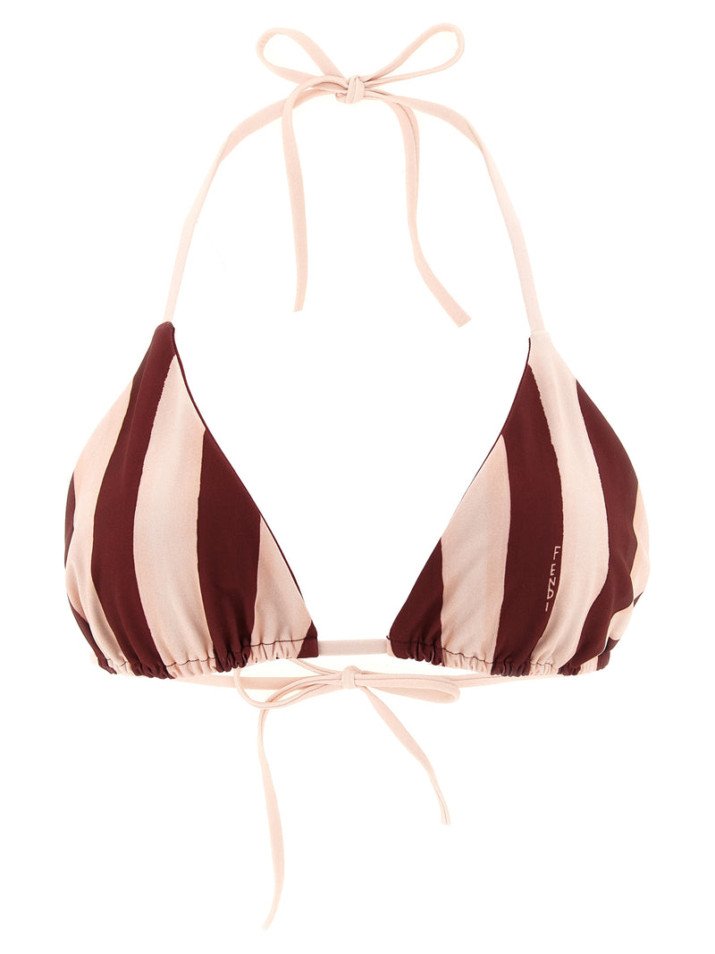 Fendi Bordeaux Polyester Bikini