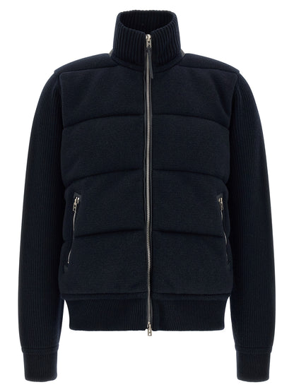 Tom Ford Blue Virgin Wool Full-Length Jacket