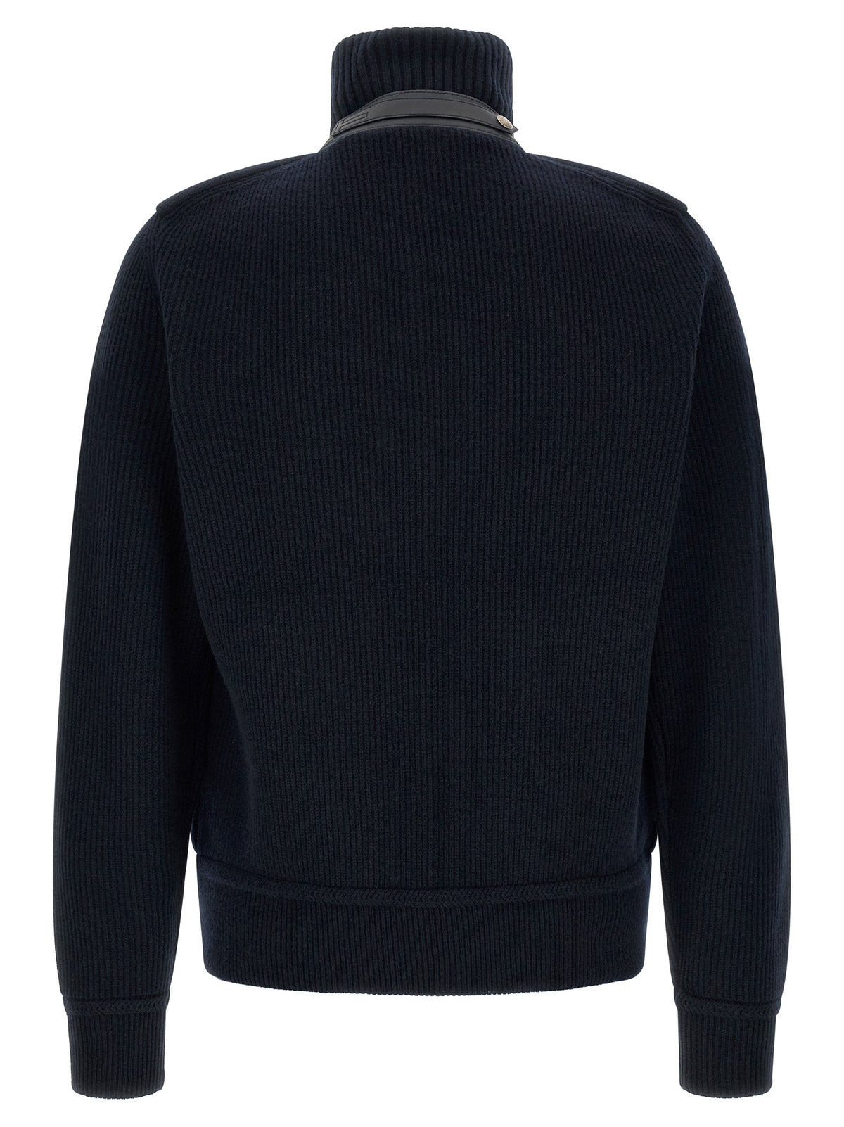 Veste longue Tom Ford en laine vierge bleue