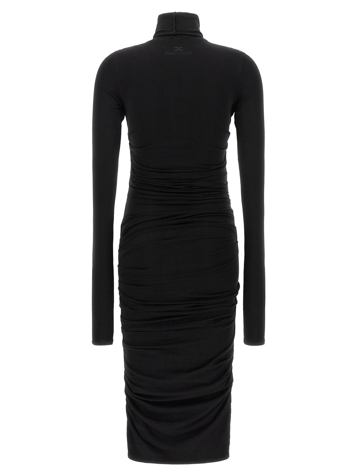 Robe midi en lycra noir Elisabetta Franchi