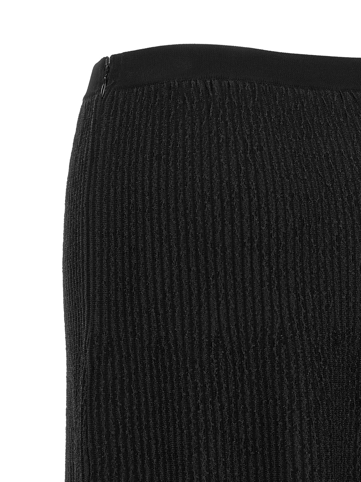 Jupe midi noire en viscose Elisabetta Franchi