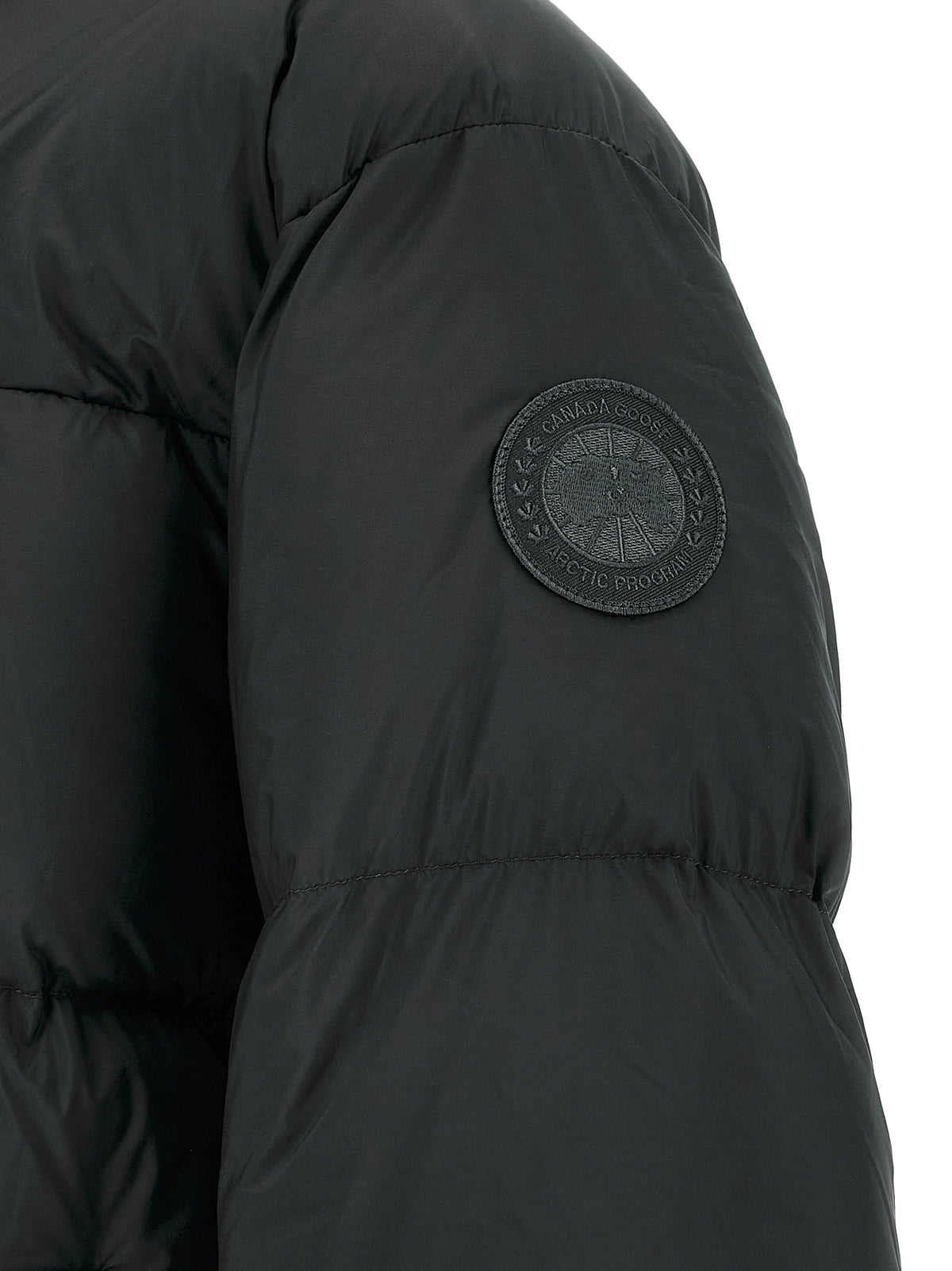 Veste longue Canada Goose noire en polyamide