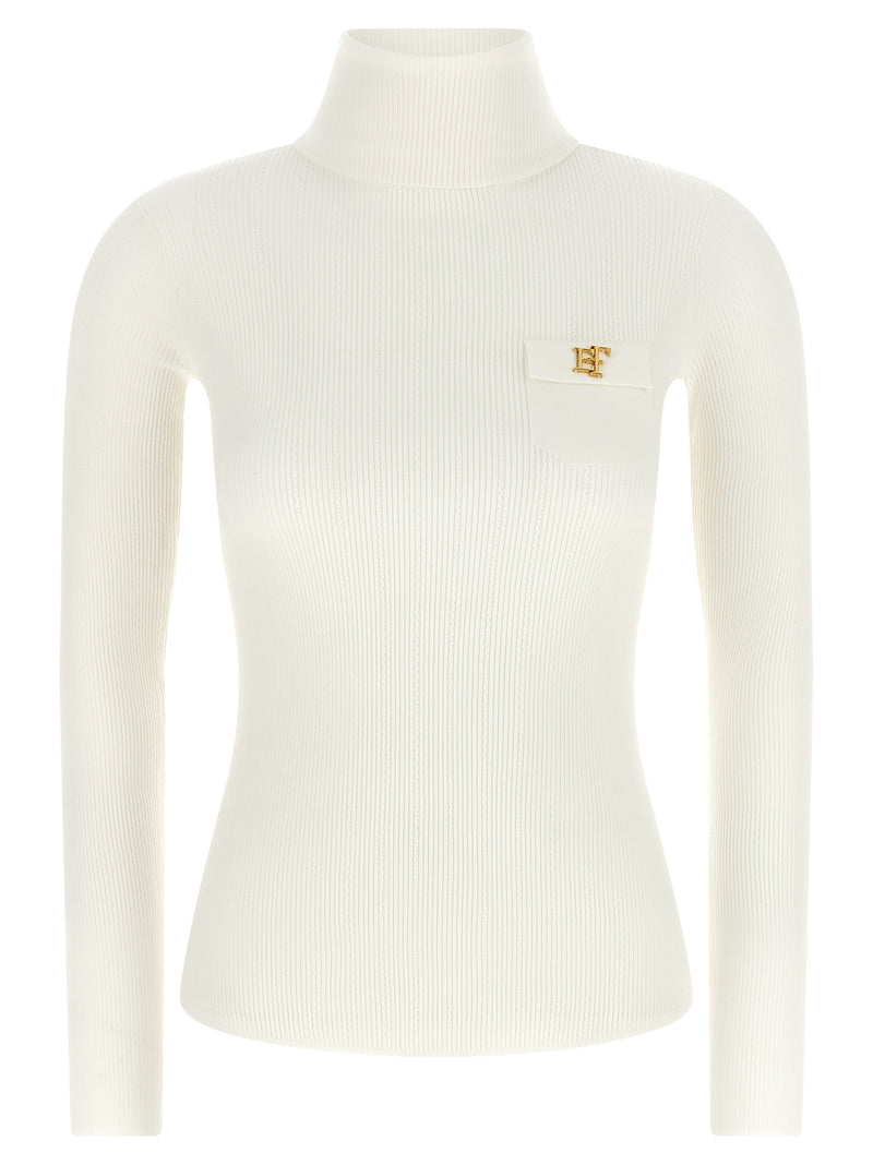 Elisabetta Franchi White Lycra Cardigan