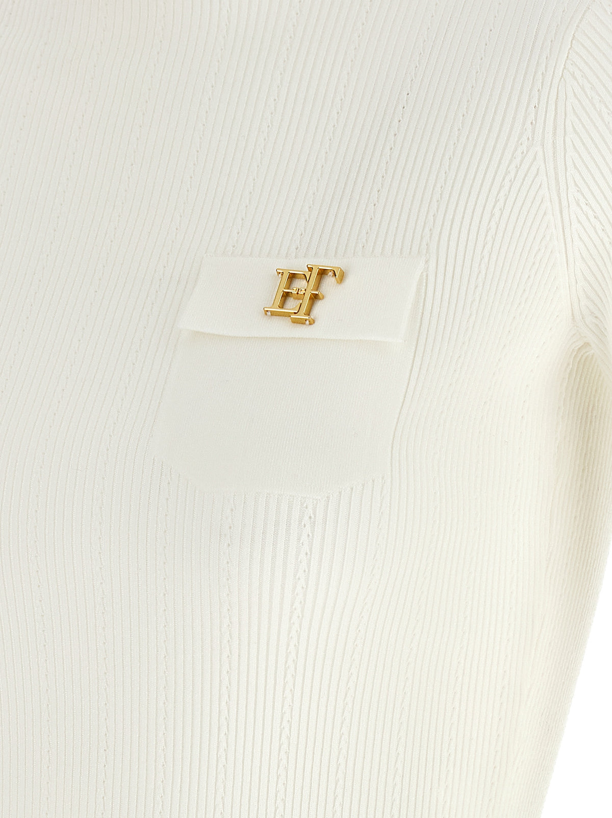 Gilet blanc en lycra Elisabetta Franchi