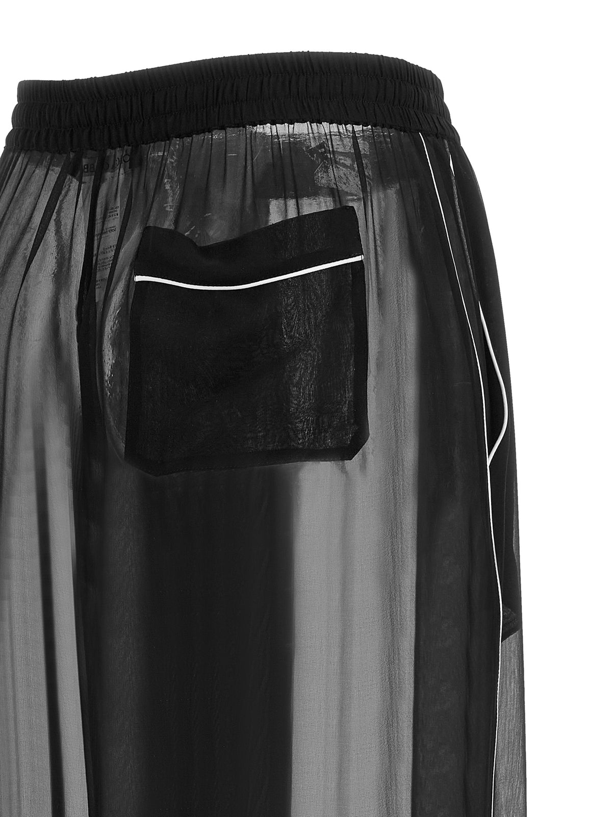 Pantalon décontracté Dolce & Gabbana en soie noire