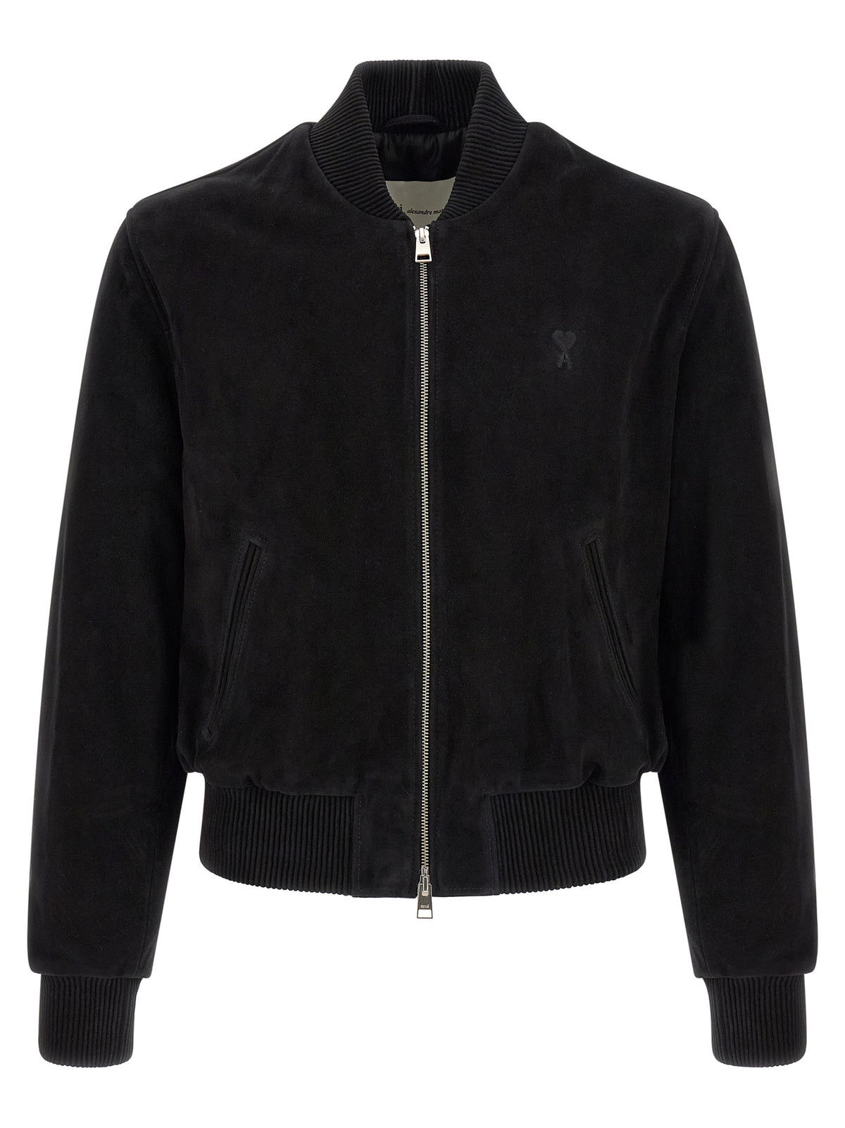 Blouson bomber Ami Paris en chevreau noir