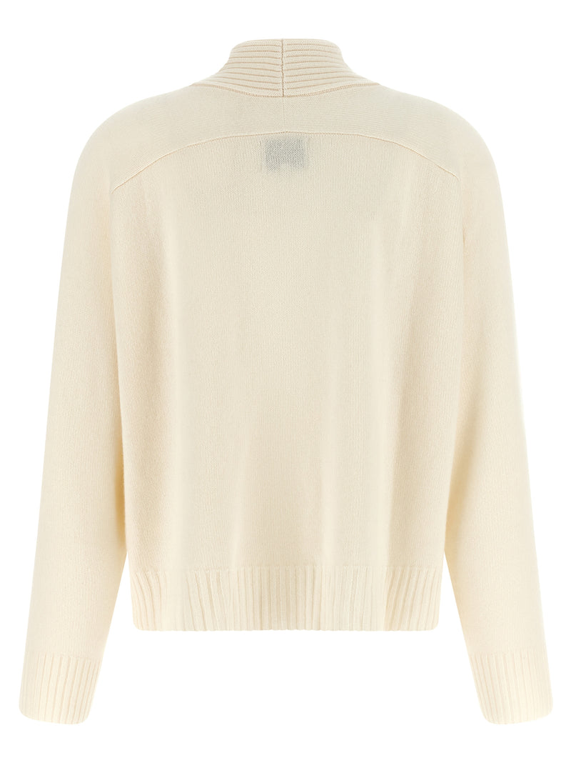 Loulou De Saison White Cashmere Cardigan