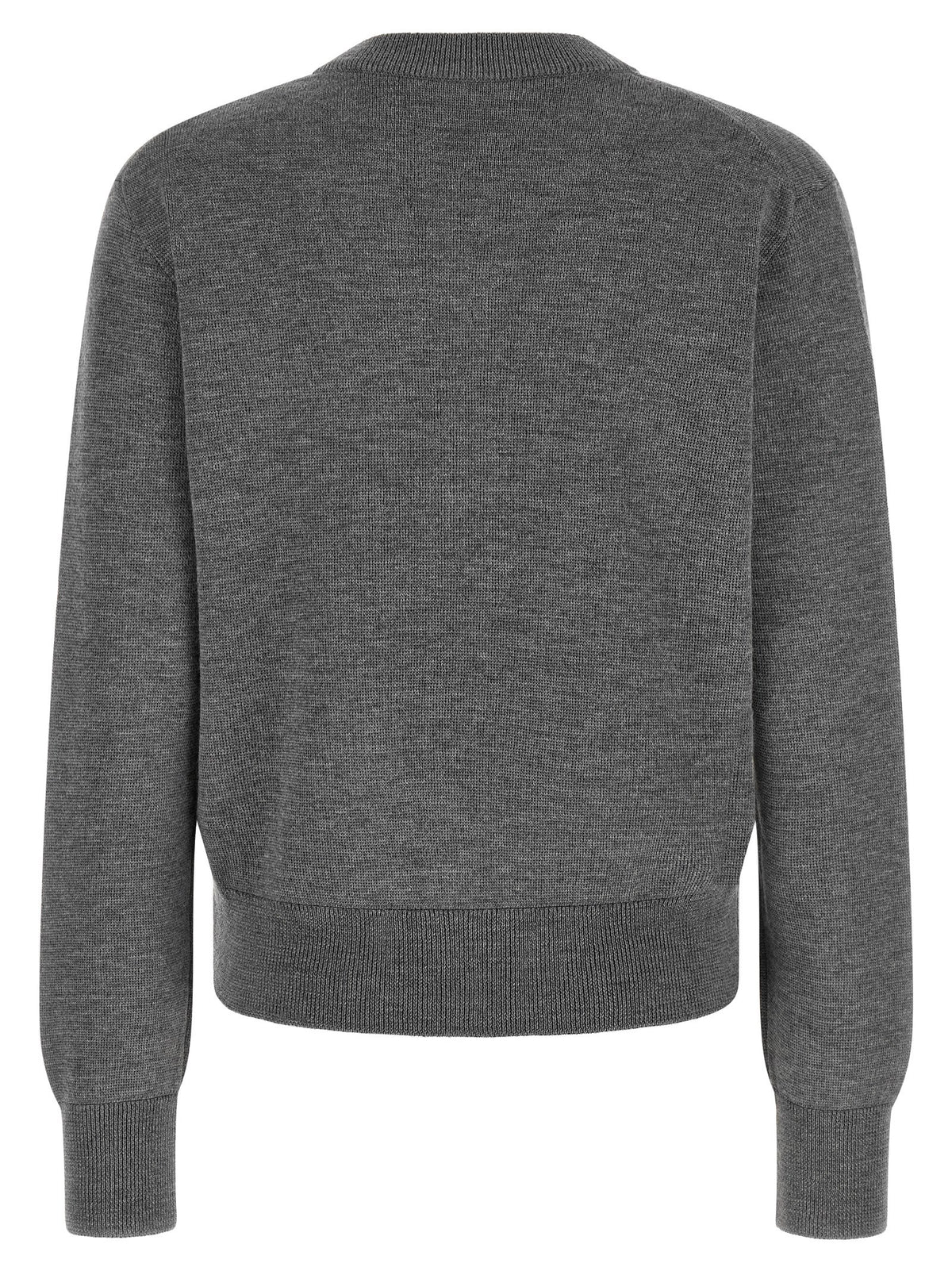 Gilet Ami Paris en laine gris