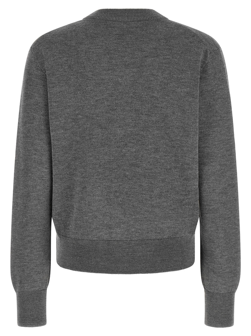 Ami Paris Gray Wool Cardigan
